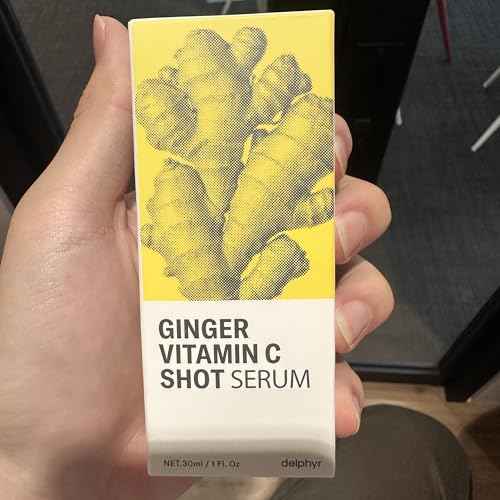 delphyr Ginger Vitamin C Shot Serum | Daily serum with Ginger Extract & Vitamin C | Targets dark spots and dullness | Korean vegan skincare for all skin types