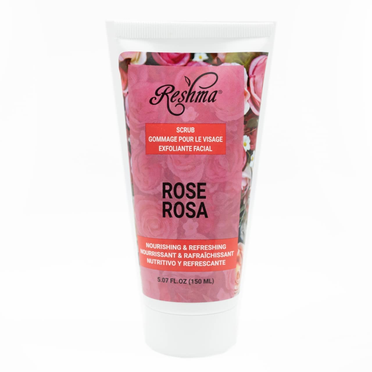 Reshma Beauty Rose Scrub | Dual Action Cleanser Face & Body Scrub | Gentle for All Skin Types and Dull Skin| Smoothing and Softening| Balances and Nourishes Skin| Cruelty Free (Pack of 6)