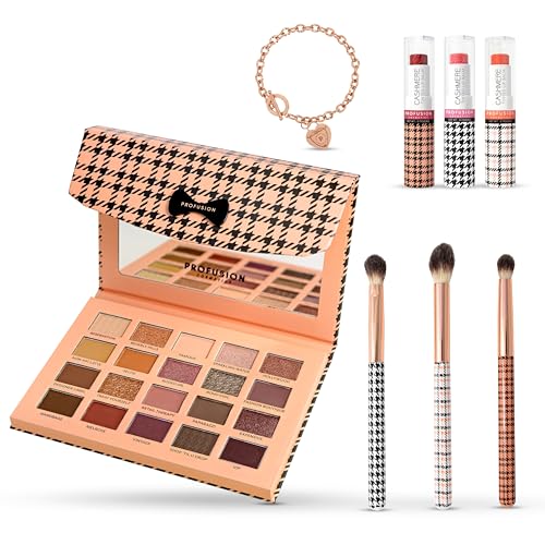 Profusion Cosmetics Beverly Hills PR Makeup Set - 20 Shade Palette & Lip Balms