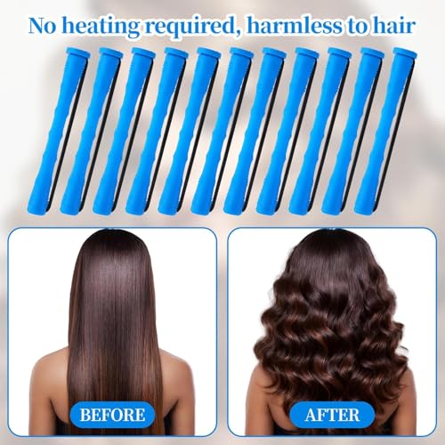 20 Pcs Hair Perm Rods Set - Small Curling Rollers for Short & Long Hair