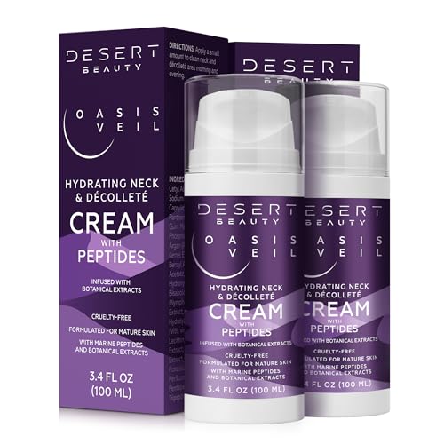 2-Pack Neck Firming Cream for Women ? Neck Creams for Tightening and Firming with Peptides, Collagen & Hyaluronic Acid ? Decollete Firming Cream for Lifting & Smoother Skin, 3.38 fl oz