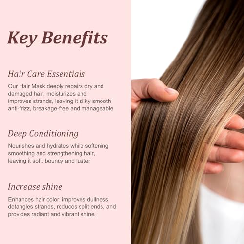 Tgideas Keratin Hair Mask - Deep Repair Treatment for Dry Damaged Hair