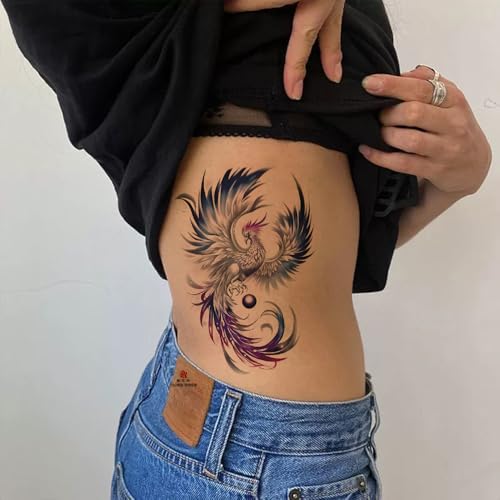 Temporary Tattoos for Adults & Kids - 6 Waterproof Sheets