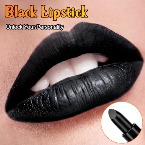 Black & White Oil Face Paint Kit with Lipstick & Setting Powder