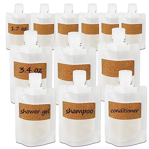 TailaiMei 12-Pack Refillable Travel Pouches TSA Approved