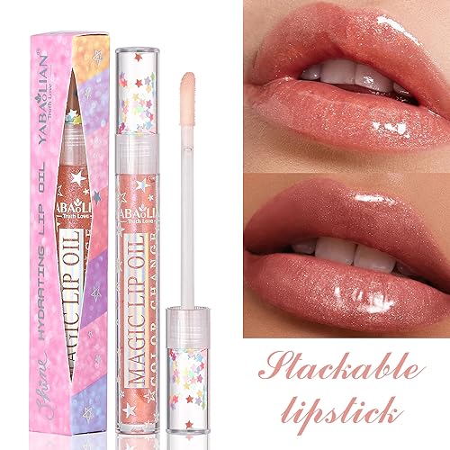 Shimmery Glitter Lip Gloss Set - 6 Colors Plumping Liquid Lipstick