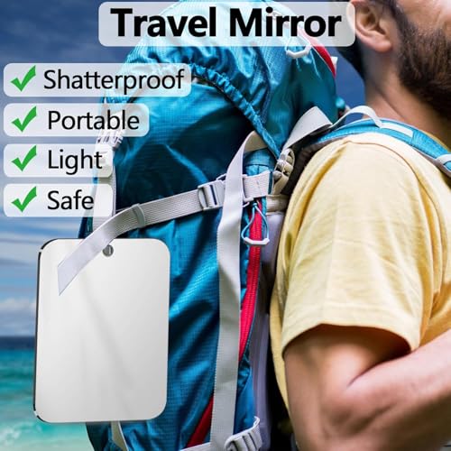 Fogless Shower Mirror 8x6 Shatterproof Acrylic Handheld