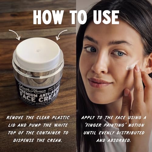 Premium Anti-Aging Face Cream | Nourishes, Hydrates, Restores | Vitamin E + C + B3, Collagen, Hyaluronic Acid | Day & Night | Moisturizer for Dry Skin to Reduce Wrinkles | 1.7 oz
