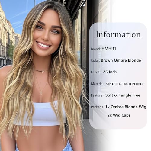 26 Inch Blonde Wavy Wig for Women | Tangle Resistant