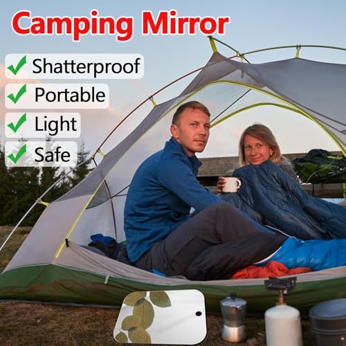 Fogless Shower Mirror 8x6 Shatterproof Acrylic Handheld
