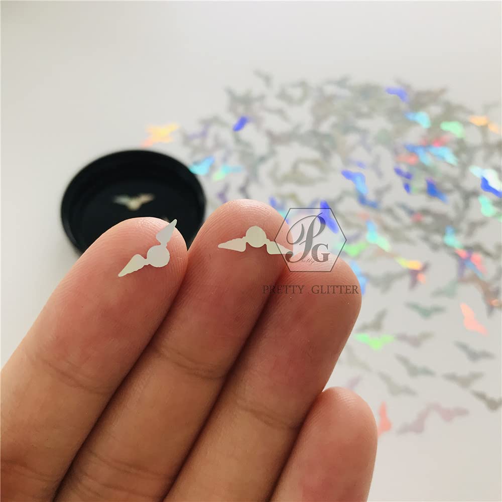 PrettyG 10 Grams/Pack - Snitch Eagle Shape Holographic Glitter Sequins - Festival Rave Beauty Makeup Face Body Nail Art Decoration LB100