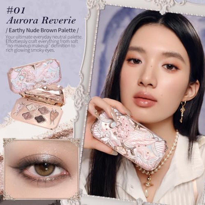 Flower Knows Unicorn Collection 6-Color Satin Makeup Palette
