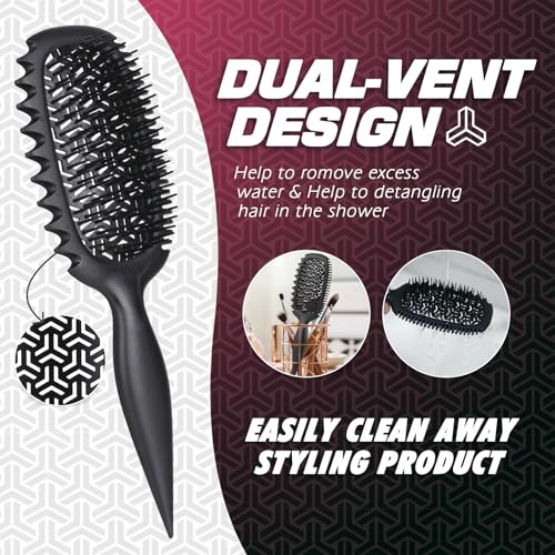 Candy Brush Curl Defining Vented Hair Brush for All Hair Types