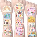 Christian Temporary Tattoos - 192 Piece Set with Bible Verses