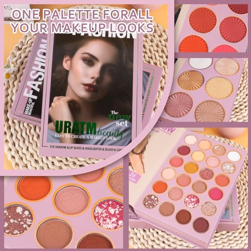 RoseFlower 24 Color Eyeshadow Palette Makeup Set