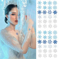 Glitter Snowflake Temporary Tattoos, 120PCS Winter Snowflake Sticker Tattoo Cute Apparel Accessories for Body Face Kids Women Party Favors (5 Large Sheets)