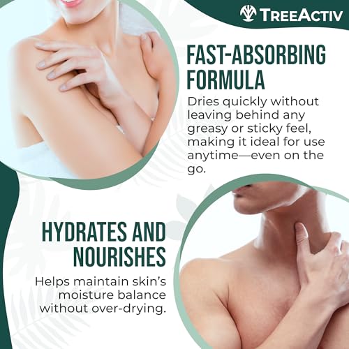 TreeActiv Body & Back Acne Spray, Original Formula, 8 fl oz, 2% Salicylic Acid, Helps Clear Cystic & Body Acne on Chest, Shoulders & More, For Teens & Adults