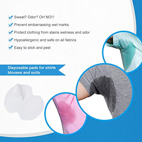 Disposable Underarm Sweat Pads for Men & Women - 100 Pack