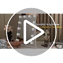 Hollywood Vanity Mirror with Lights, 5X Magnification, 12 LED Bulbs