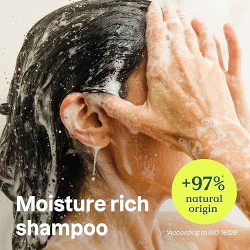 ATTITUDE Moisture Rich Hair Shampoo, EWG Verified, For Dry and Damaged Hair, Naturally Derived Ingredients, Vegan and Plant Based, Quinoa and Jojoba, 16 Fl Oz (Pack of 6)