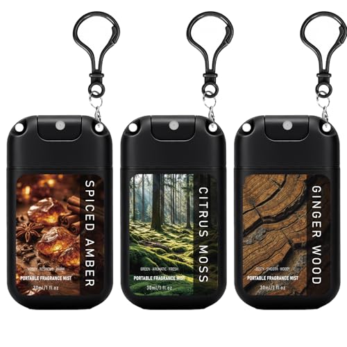 AQUA BLANCE Travel Body Spray for Men, 3 Pack 1.0 fl oz