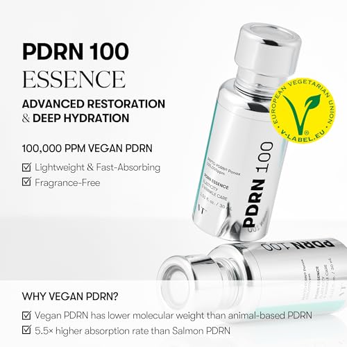 VT COSMETICS Bundle PDRN 100 Essence & PDRN Glow Ampoule, Glow Serum & Facial Mist Spray, Wrinkle Care, Firming & Anti-Aging, Hydrating, Skin Restoration, For Dry & Sensitive Skin, Korean Skin