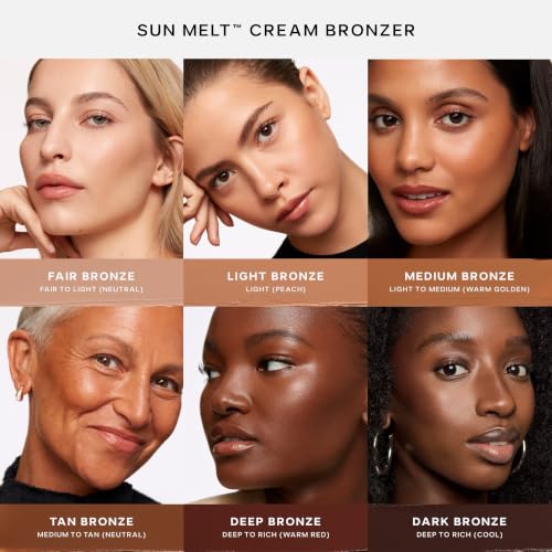 Saie Sun Melt Cream Bronzer - Buildable Face Sculpting Balm