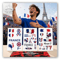 France Flag Temporary Tattoos for Soccer Fans 2026