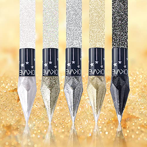 Go Ho Glitter Liquid Eyeliner Set - 5 Colors Waterproof