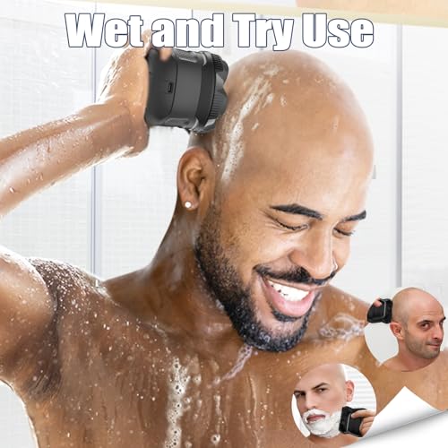SUNNOW Body Hair Trimmer & Head Shavers for Bald Men, Ball Pubic Hair Trimmer, Head Electric Shavers Razor Kit, Ball Body Groomer for Bikini/Groin/Grooming
