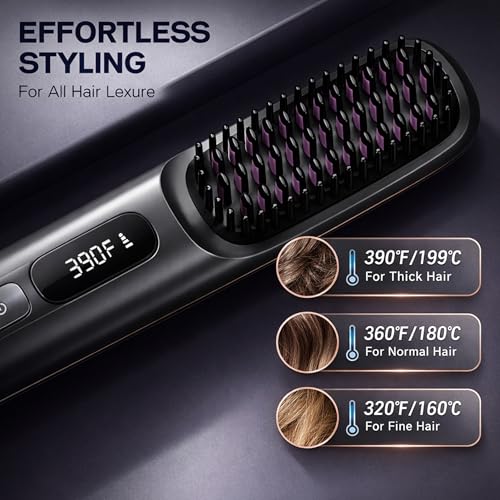 NUMOYA Go Brush Pro Portable Cordless Hair Straightener