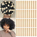 40 Pcs Beige Perm Rods for Short Hair - Plastic Cold Wave Rollers
