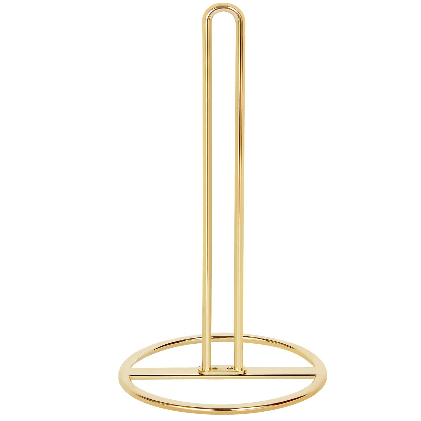 Gold Paper Towel Holder Countertop, OBODING, Kitchen Paper Towel Stand Holder for Kitchen Organization and Storage, Paper Towel Holders for Standard and Large Size Rolls (Gold)