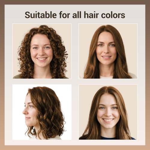 IIIMEIDU Chestnut Brown 3-in-1 Hair Dye Shampoo for Gray Hair Coverage