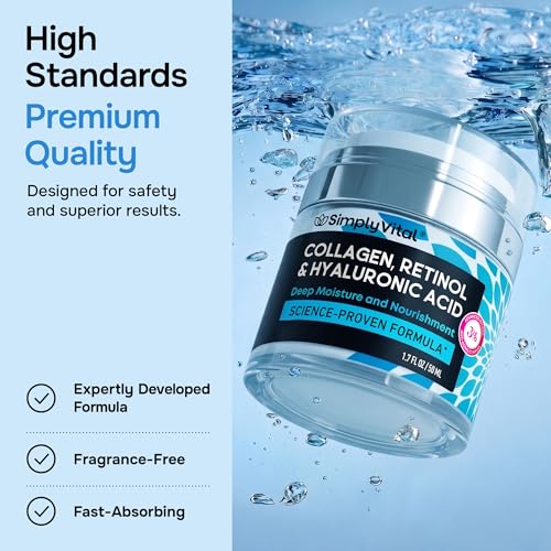 Retinol Face Moisturizer with Collagen & Hyaluronic Acid