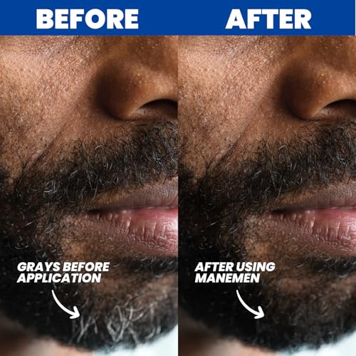 Beard Filler Pen for Men - Instant Gray Coverage & Thicker Look