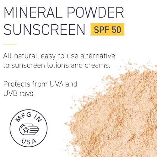 Brush On Block SPF 50 Translucent Mineral Powder Sunscreen - Easy to Apply & Reef-Friendly