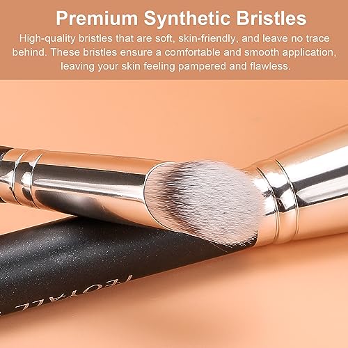 TEOYALL 270S Angled Concealer Brush | Soft Synthetic