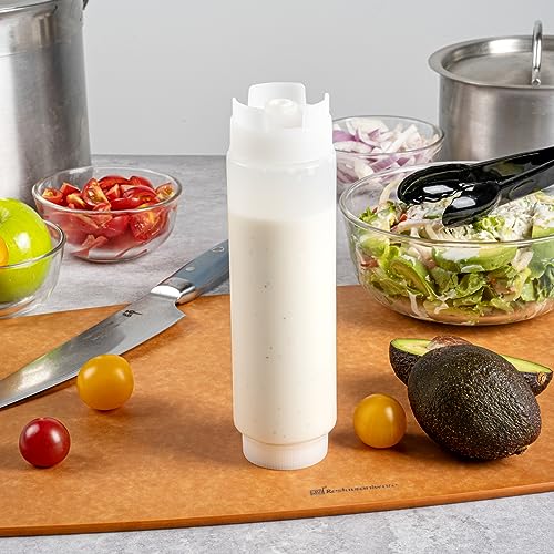 Restaurantware 16oz FIFO Squeeze Bottles, 6-Pack