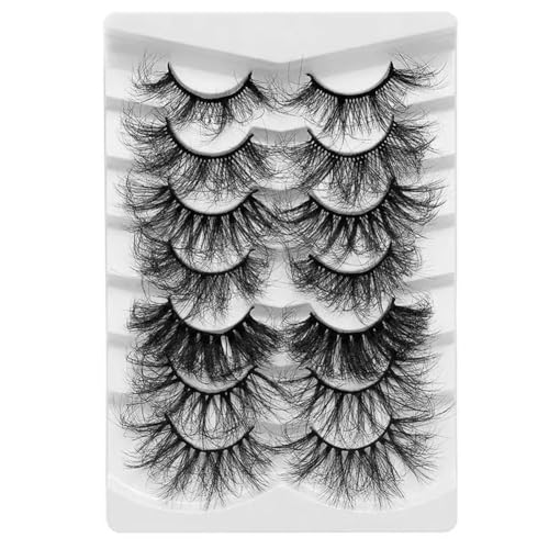 25mm Dramatic 8D Faux Mink False Eyelashes - 7 Styles