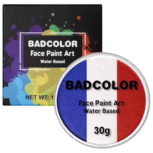 Patriotic US Flag Face Paint Kit - Red, White & Blue Body Paint