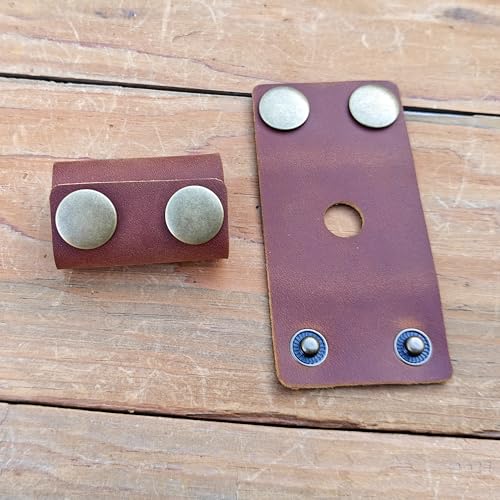 Handmade leather Double Satety Edge Razor Head Protective Sheath For men, Leather Shaving Travel Cover Fits Most Safety Razors (Brown)