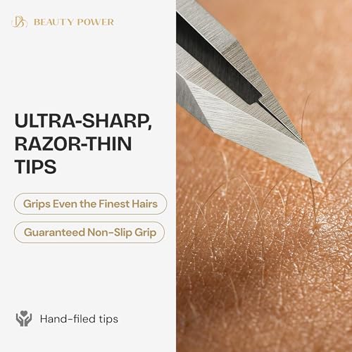 Professional Tweezers Set – Slant & Point German Stainless Steel