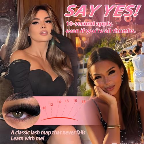 Fluffy 200D Lash Clusters Kit 10-18mm with Bond & Seal