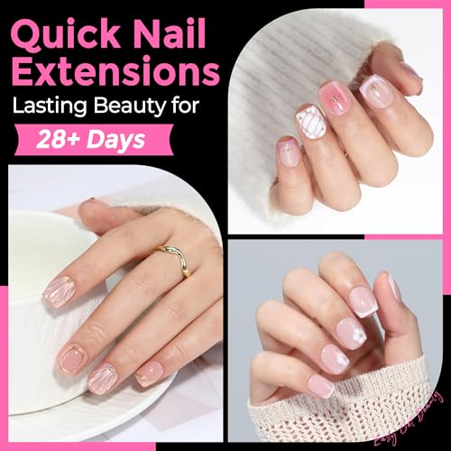 UNA GELLA Extra Short Squoval Gel Nail Tips 216pcs Pre-Shaped Matte Finish