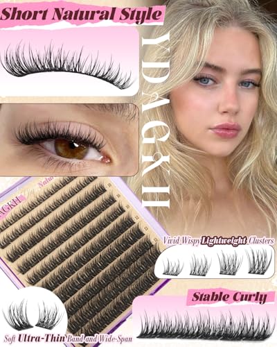Short Lash Clusters 8-14mm Natural Wispy Eyelash Extensions