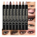 Kaely 8Pcs Waterproof Matte Eye Shadow & Eyeliner Stick Set - Brightening & Highlighter for Women, New-13