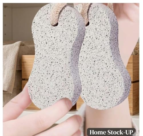 Natural Pumice Stones Pack of 2 for Foot and Hand Exfoliation, Callus Removal