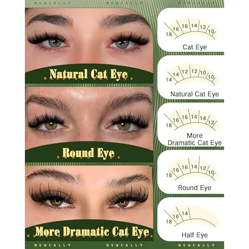 Manga Lash Clusters Wispy Anime Individuals DIY Lash Extension Volume Eyelash Clusters 10-18MM D-Curly Faux Mink Lashes Clusters by Newcally