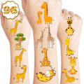 Generic Giraffe Temporary Tattoos Birthday Party Supplies Favors Decorations Super Cute 96PCS Fake Tattoos Stickers for Boys Girls School Classroom Rewards Gifts Ideal